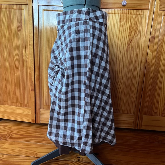 Western Brown and White Check Swing Skirt Size 6 Trend b.c.p. Bonprix Collection - Picture 10 of 12